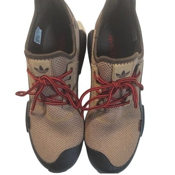 Adidas NMD R1 Adventure Men's Running Shoes Sneaker Tan Red Size 10 - Picture 5 of 12